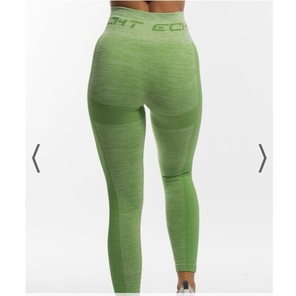 ECHT Arise Pure Seamless Leggings Green Tea Size Small Yoga Gym Workout Fitness - Picture 3 of 9